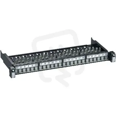 Actassi Patch panel FTP/STP 24portů 1U včetně vyvazovacího systému VDIG112241F Levný