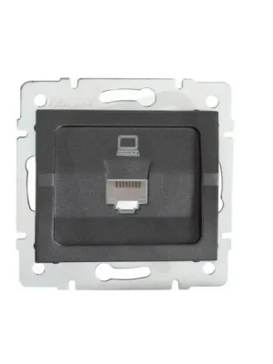 Rychlé Dodání Datová zásuvka LOGI RJ45Cat 5e Jack 25285 Kanlux grafit
