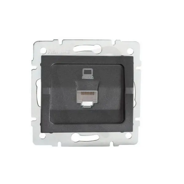Rychlé Dodání Datová zásuvka LOGI RJ45Cat 5e Jack 25285 Kanlux grafit