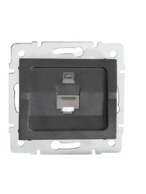 Akční Nabídka Datová zásuvka LOGI RJ45Cat 6 Jack 25286 Kanlux grafit