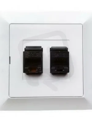 Zásuvka komunikační 2x8 pin KAT. 6 PREMIUM 2 PC/6 GREENLUX GXKP051 Vysoce Kvalitní