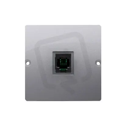 Levný Jednonásobná telefonní zásuvka RJ11, Inox KONTAKT SIMON BMTU.01/21