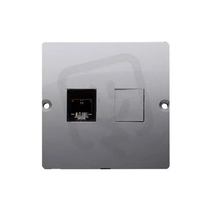 Vrácení Zdarma Jednonásobná telefonní zásuvka RJ11, Inox KONTAKT SIMON BMTF1.02/21