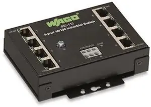 Průmyslový switch ECO 8 portů 100Base-TX černá WAGO 852-112 Odeslání Ihned