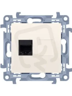 Jednonásobná počítačová zásuvka RJ45 kat. 5e, krémováová KONTAKT SIMON C51.01/41 Must-Have