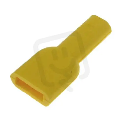 Cenový Hit Kryt objímky jednop. 63mm PVC žlutá tepl
