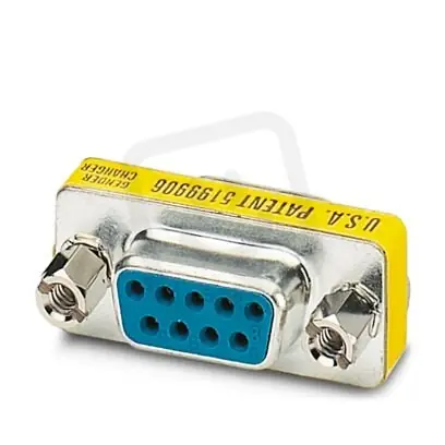 Cenově Výhodný Adaptér D-SUB pro přechod z vidlice na zásuvku a naopak VS-09-GC-BU/BU 1688722