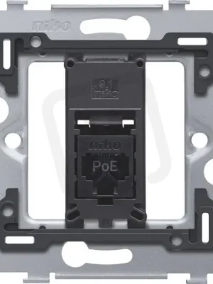 Spodek zásuvky 1xRJ45 UTP (nestíněné) CAT.6A PoE bez rozpěrek NIKO 170-79271 Speciální Cena