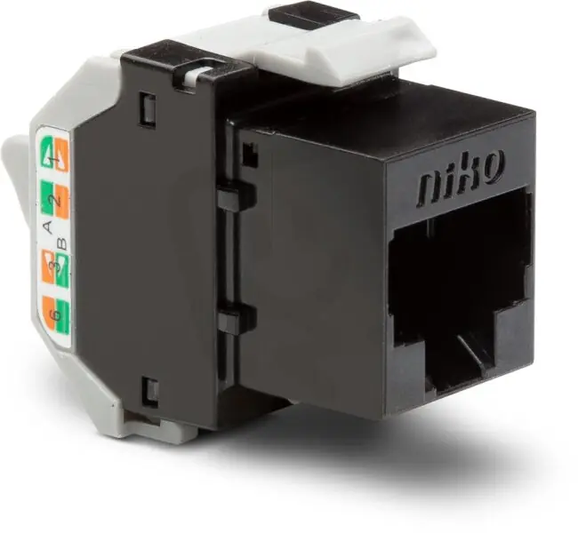 Data konektor RJ45 UTP (nestíněné) CAT.6A PoE NIKO 650-45072 Vrácení Zdarma