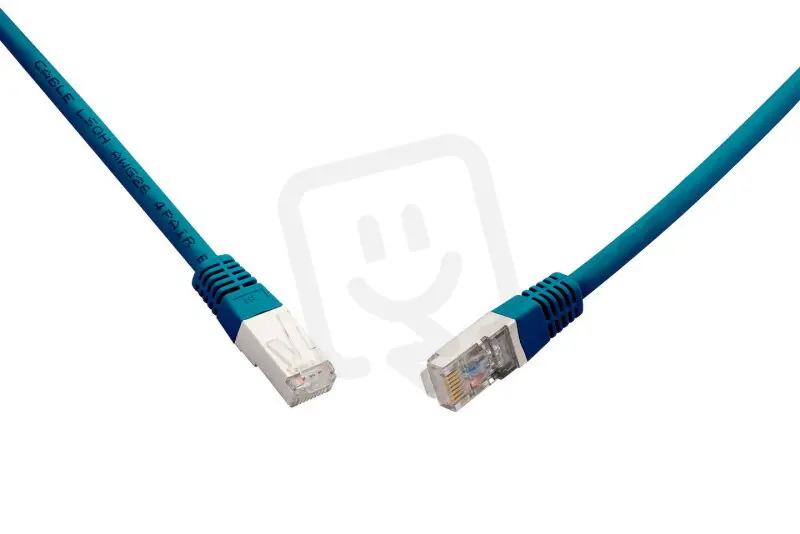 Oblíbený 10G patch kabel CAT6A SFTP LSOH 2m modrý non-snag-proof SOLARIX 28830209
