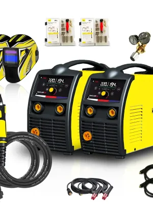 Koupit Online KOWAX Svářecí invertor GeniMig 220LCD SET2a (MIG/MAG/MMA)