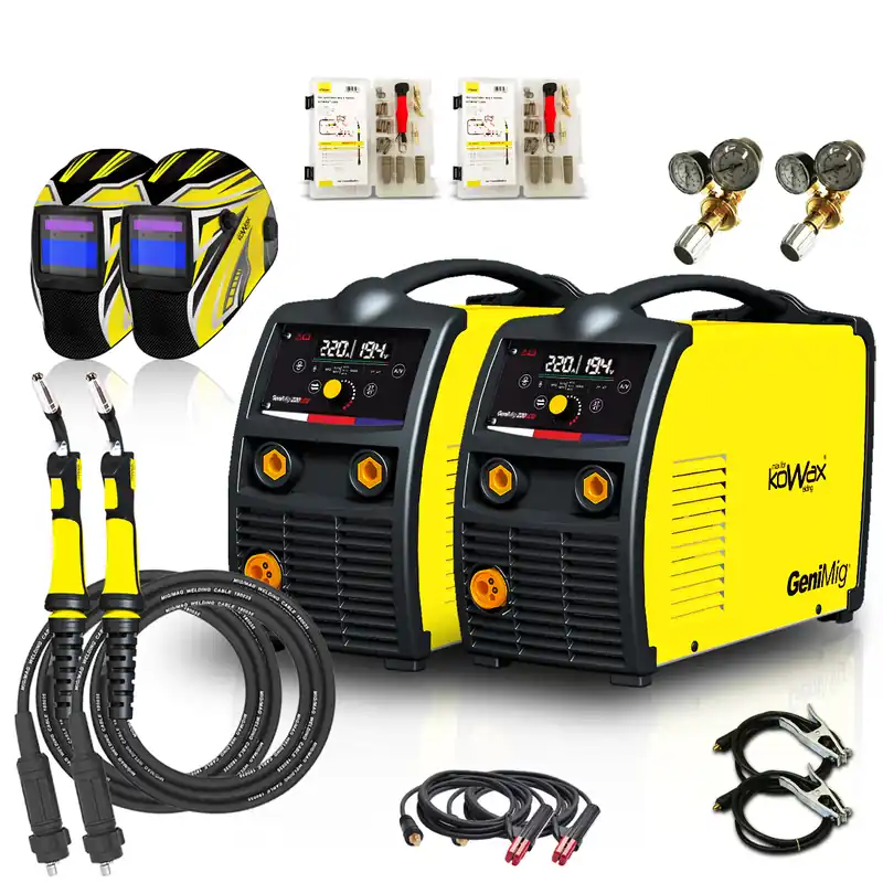 Koupit Online KOWAX Svářecí invertor GeniMig 220LCD SET2a (MIG/MAG/MMA)