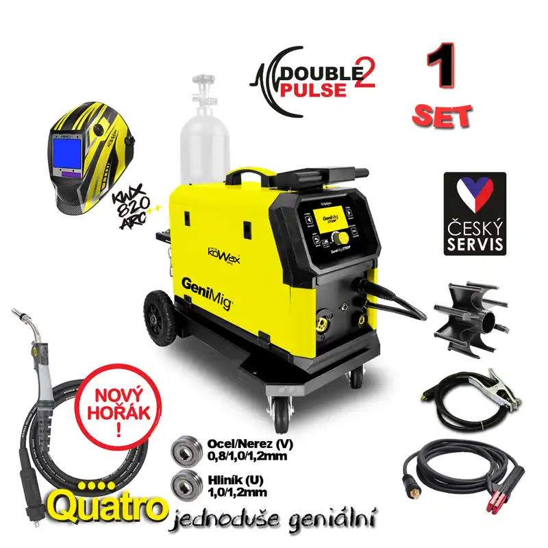 Nízká Cena KOWAX Svářecí invertor GeniMig® 270DP SET1Q (MIG/MAG/LiftTIG)
