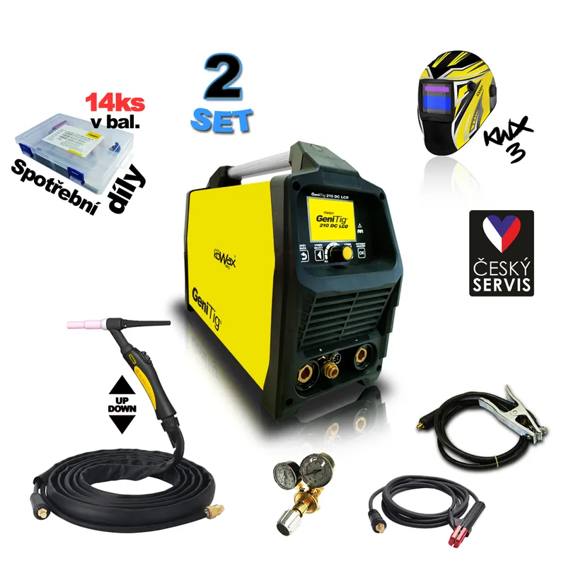 KOWAX GeniTig® 210DC LCD SET2 Odeslání Ihned