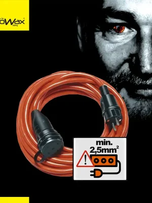 KOWAX 25m Prodlužovací kabel IP44 oranzová, průřez 2,5mm2 Kup Teď