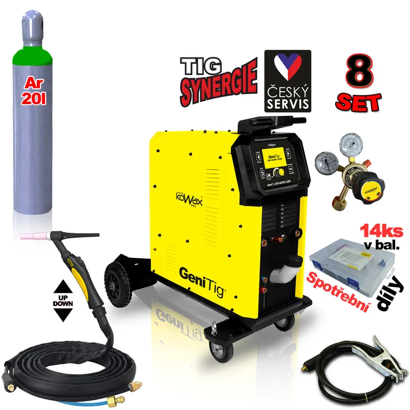 Rychlé Dodání KOWAX GeniTig®320 AC/DC LCD5 SET 8