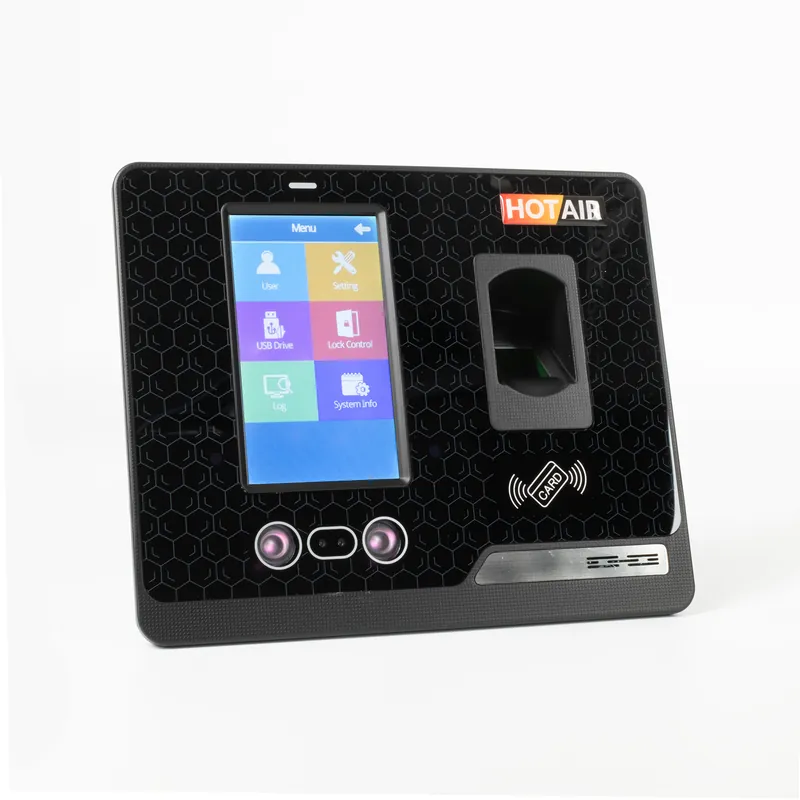 Novinka Biometrický docházkový systém G-M505 s dotykovým displejem, kamera, čtečka otisků, RFID, WiFi/LAN/USB