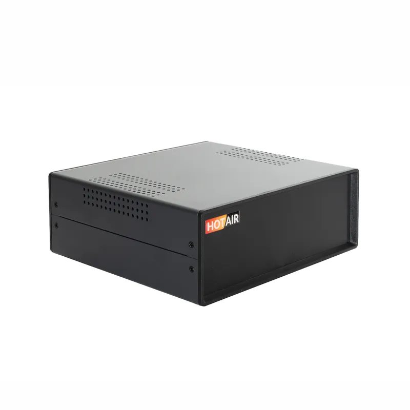 Konstrukční krabice kov/plast 202x80x220mm – černý Cenová Bomba