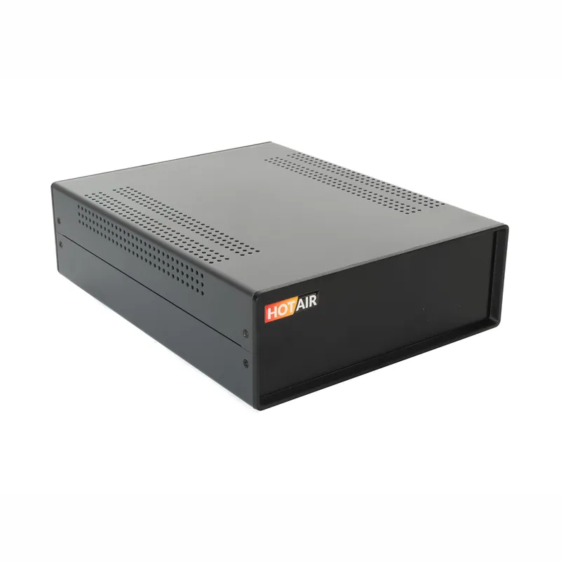 Horká Nabídka DIY čtyřdílný box kov/plast pro elektroniku 282x80x220mm - černý