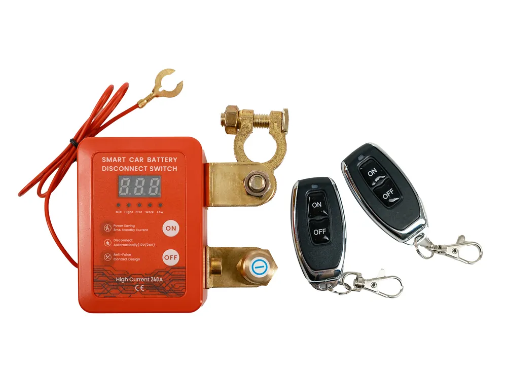Automatický odpojovač baterie 12-24V DC, 240A Kill Switch Automatické vypnutí napájení Vysoce Kvalitní