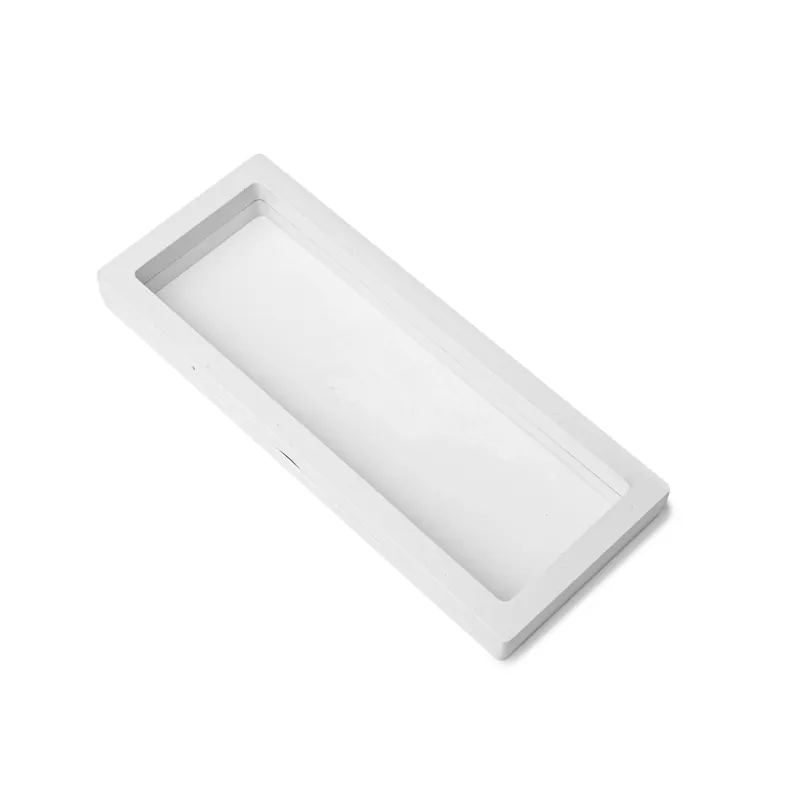 Prezentační membránový 3D rámeček bílý 9x23x2 cm Značkový