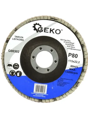Levný Lamelový kotouč 115mm, P80 GEKO