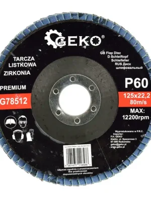 Značkový Lamelový kotouč, 125mm P60 GEKO