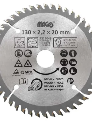 Akční Nabídka Magg 9313048 Pilový kotouč 130x2,2x20mm/ 48 zubů - střídavě šikmé
