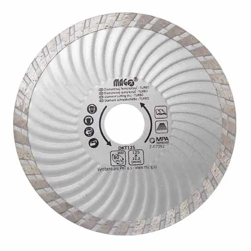 Magg DKT125 Diamantový kotouč TURBO 125x22,2 mm Hit Sezóny