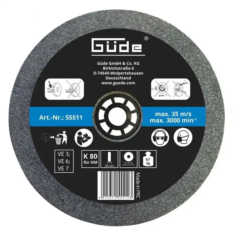 Güde 55511 K80 brusný kotouč pro brusky GDS 150, GDS 150 L, GNS 200/150 Akce