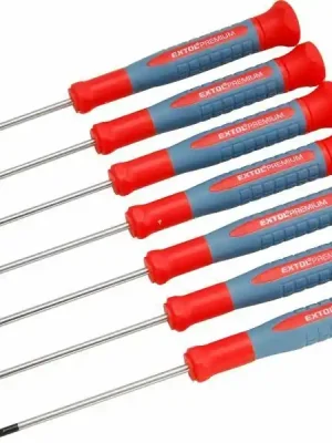 Šroubováky hodinářské, sada 7ks, délka 75mm, magnetický hrot, CrV EXTOL-PREMIUM Oblíbený