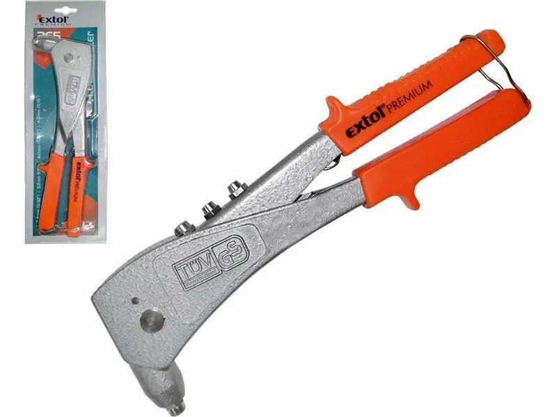 Kleště nýtovací 265mm, trhací nýty 2,4-3,2-4,0-4,8mm / hliník a ocel, 6500N, EXTOL PREMIUM EXTOL-PREMIUM Cenová Bomba