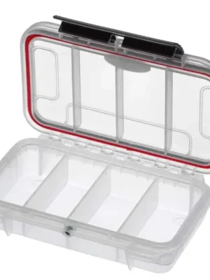 Magg MAX001T Plastový box, 175x115xH 47mm, IP 67, barva transparent, 4 přihrádky Omezená Nabídka
