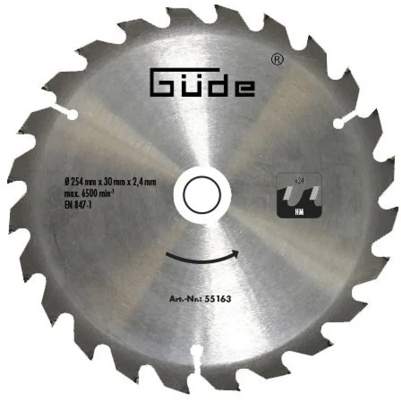 Güde 55163 pilový kotouč 254x30x24 Z Akční Nabídka