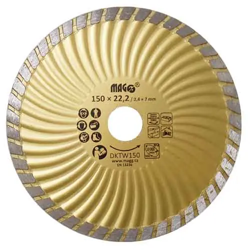 Magg DKTW150 Diamantový kotouč TURBO-W 150x22,2mm Pouze Dnes