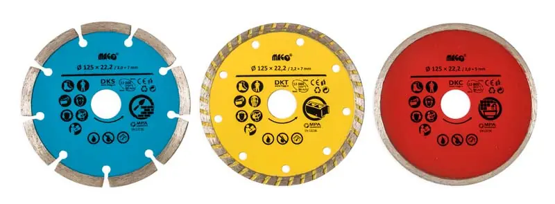Nová Kolekce Magg SET125DK Sada 3ks diamantových kotoučů 125mm