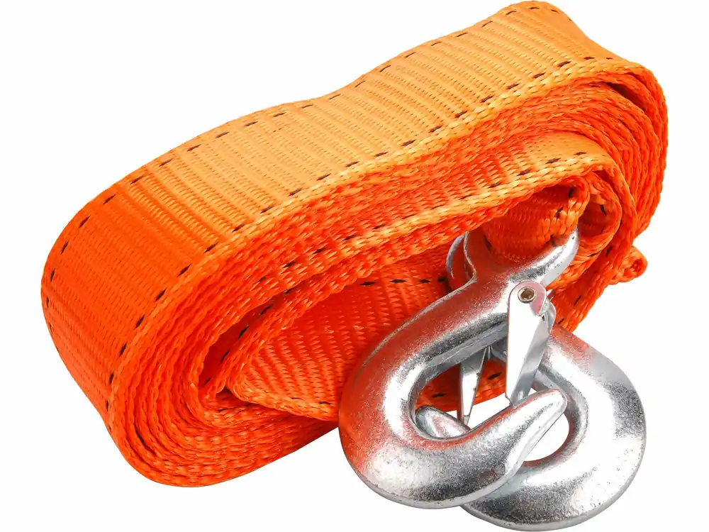 Lano tažné - popruh s háky, 4m x 50mm, max. tažná síla 2800kg, PES EXTOL-PREMIUM Nejlepší Cena