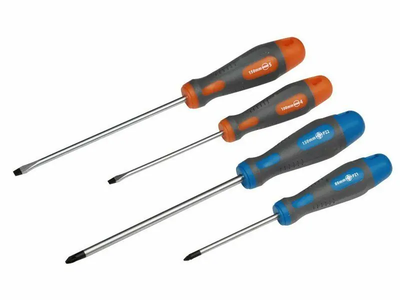 Šroubováky, sada 4 ks, (-) 4x100mm, (-) 5,5x150mm, PZ1x80mm, PZ2x150mm KITO Top Prodej