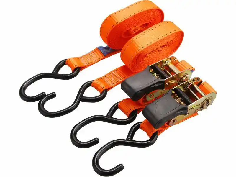 Finální Výprodej Pásy upínací ráčnové s háky, sada 2ks, 5m x 25mm, max. 800kg, PES EXTOL-PREMIUM