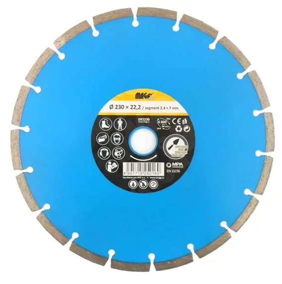 Expresní Doručení Magg DKS230 Diamantový kotouč segmentový 230x22,2mm