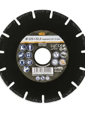 Odeslání Ihned Magg DKAM125 Speciální diamantový řezný kotouč 125x22,2mm