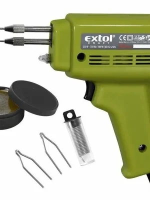 Akční Nabídka Pistole pájecí transformátorová s příslušenstvím, 100W EXTOL-CRAFT