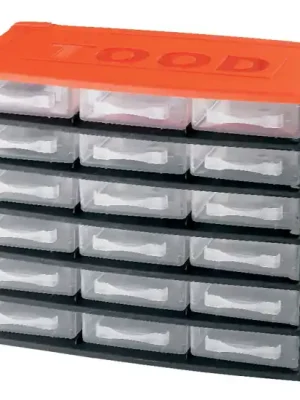TOOD CD1218 Plastová skříňka 18 šuplíků 330x170x260mm Poslední Šance
