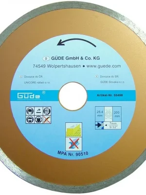 Güde 55498 diamantový kotouč 200 mm celoobvodový Omezená Nabídka