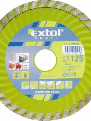 Kotouč diamantový řezný turbo, 230x22,2mm, suché i mokré řezání EXTOL-CRAFT Zlevněný
