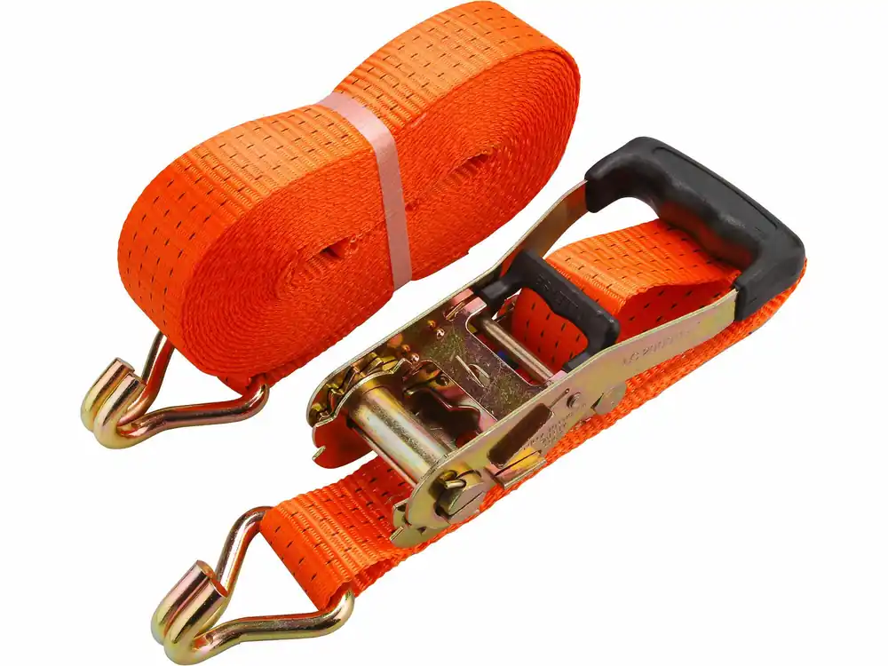 Autentický Pás upínací ráčnový s háky, 6m x 50mm, max. 4000kg, PES EXTOL-PREMIUM