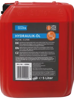 Güde HLP 46 hydraulický olej 5 litrů (42004) Omezená Nabídka