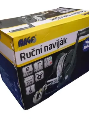 Magg CTR550 Ruční naviják 550 kg 5mm x 15m s hákem Ověřený
