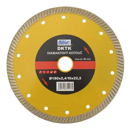 Magg DKTK180 Diamantový kotouč TURBO SPEED 180x22,2mm Top Prodej