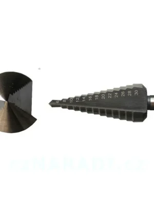 Vysoce Kvalitní Vrták stupňovitý 6-30mm x 2mm HSS-Co (přímá drážka)